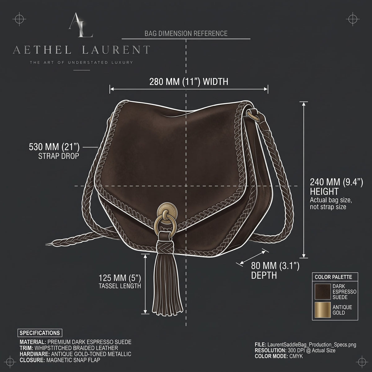 The Laurent Saddle Bag